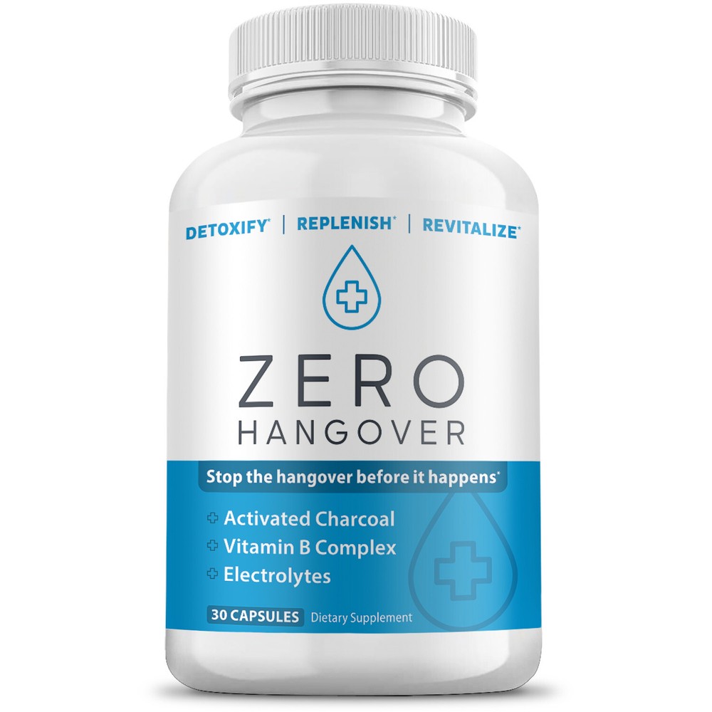 Zero Hangover – (30ct) – Detoxify, Revitalize, & Replenish – Post Drink Support