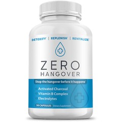 Zero Hangover – (30ct) – Detoxify, Revitalize, & Replenish – Post Drink Support