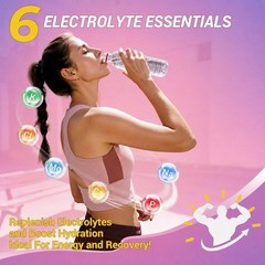 2pack Electrolyte Hydration Packets Best Electrolytes Drink Mix, Sugar Free 40ct