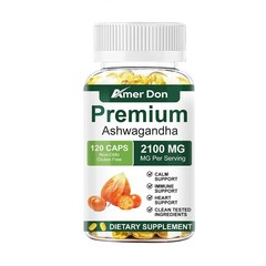 Ashwagandha Supplements Extra Strength Ashwagandha Capsules with 2100mg, 120 ct