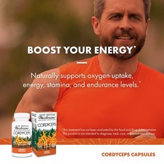Host Defense Cordyceps Capsules – Immune & 60 Count (Pack of 1), Default