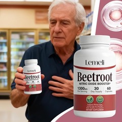 Lemeli Beetroot Capsules Extract 1300mg Pure Non-GMO & Gluten Free Beet Root