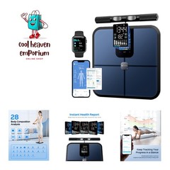 Smart Pod Scale: 8-Sensor Body Composition Analyzer with App Sync for 24 Users