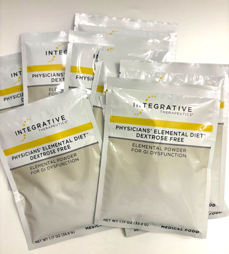 Integrative Therapeutics Physicians’ Elemental Diet Dextrose Powder 9 Packs 7/26