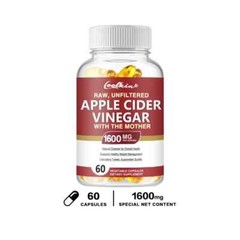 COOLKIN Apple Cider Vinegar 60cps Support Water Balance, Alleviates Indigestion