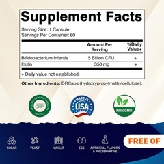 Bifidobacterium Infantis – 5 Billion per DR Capsule – 60 Count – Digestive Su…