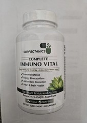 SuppBotanics Complete Immuno Vital™ Immune Support 150+ Nutrients 120 Capsules