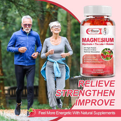 2Pack Magnesium Glycinate Gummies 500Mg,Magnesium Potassium Supplement with T…