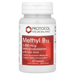 2 X Protocol for Life Balance, Methyl B12, 5,000 mcg, 60 Lozenges