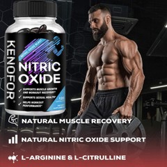 Nitric Oxide L-Arginine Pre Workout+Testosterone Booster,Men’s,Test 120Capsules