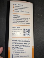 NativePath Liposomal Vitamin C Amla Immune Support Orange Liquid 500mg 7.6oz