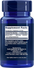 Life Extension Vitamin B12 Methylcobalamin 500mcg – Vitamin B12 Supplement