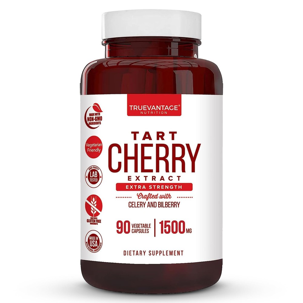 Tart Cherry Extract Capsules with Celery Seed Extract and Bilberry for Joint …