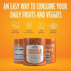 Fruits and Veggies Gummies, with over 40 Farm Fresh Fruits & Vegetables, Packed