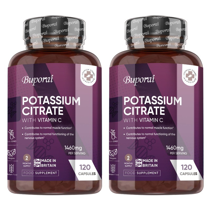 Potassium Citrate 240pcs, Supports Bone and Muscle Health,Improves Sleep Quality