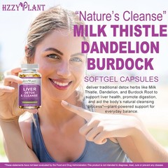 Natural Liver Support – High Absorption Detox Softgels with Dandelion Root