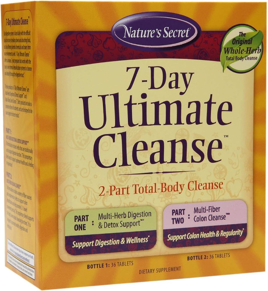 Nature’s Secret 7 Day Ultimate Cleanse-Natural Rejuvenation – 72 Tablets