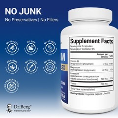 Dr. Berg Potassium Tri-Blend Complex – 500 mg 90 Count (Pack of 1)