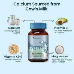 3 Pack ZERO.HARM Holistic Calcium D3 K2-7 180 Tablets