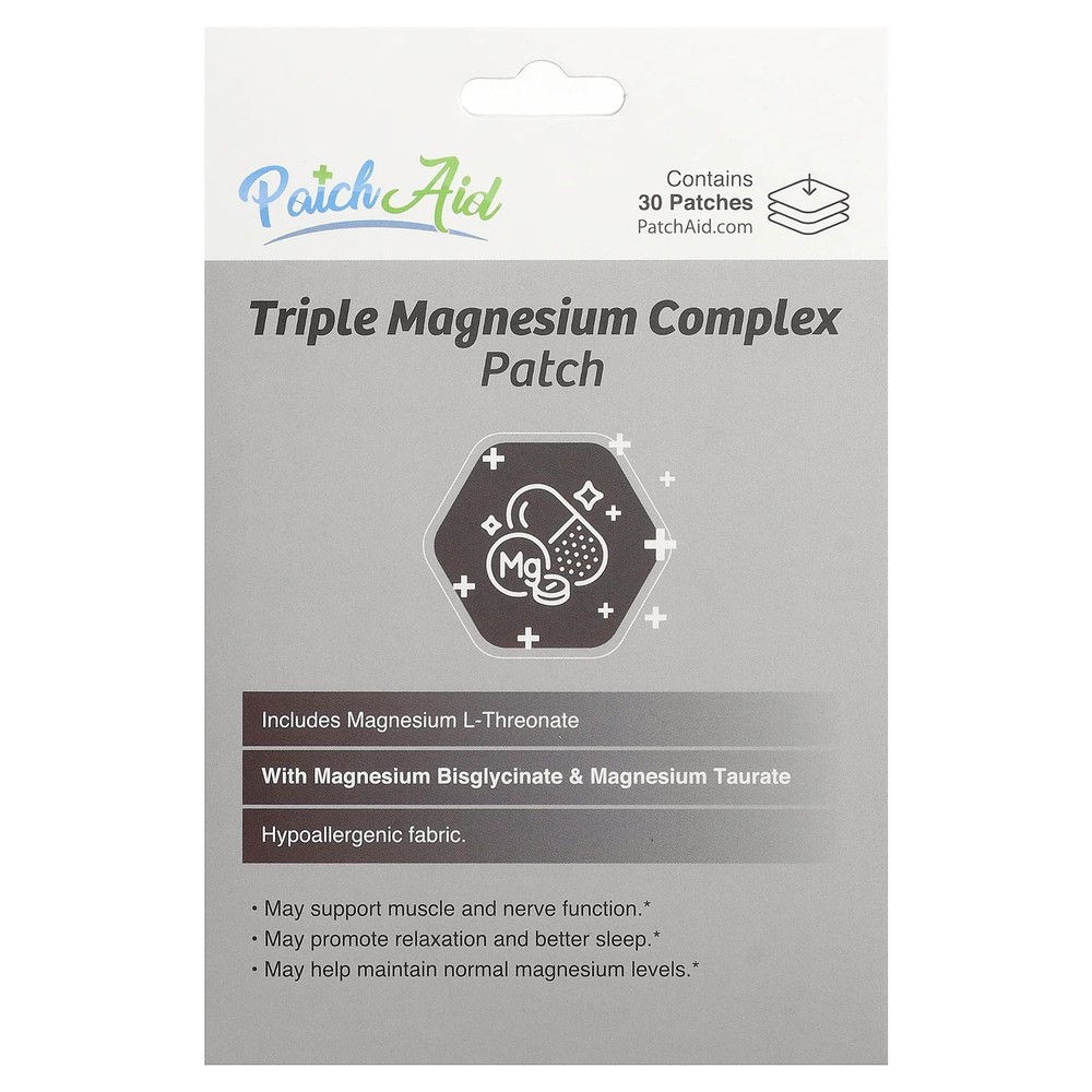 2 X PatchAid, Triple Magnesium Complex Patch, 30 Patches