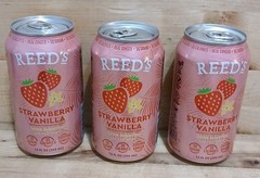 3CT:Reed’s LOW-Sugar STRAWBERRY VANILLA SODA SMARTER Adaptogen Mushroom Extract