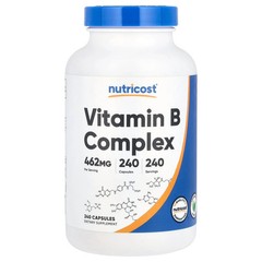 2 X Nutricost, Vitamin B Complex, 462 mg, 240 Capsules