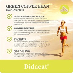Green Coffee Bean Extract Weight Loss Energy Boost Herbal Supplement 120 Capsule