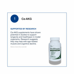 5 in 1 Capsules: Ca-AKG, Spermidine, Fisetin, Quercetin, Resveratrol 99.8% Pure