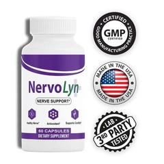 (3 Pack) NervoLyn Capsules, All-Natural Nervo Lyn for Nerve Health Support