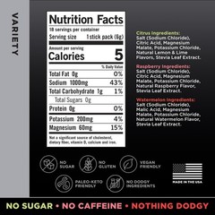 Electrolyte Drink Mix Variety Pack – Zero Sugar, 18-Count Hydration Bundle