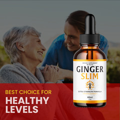 Ginger Slim Drops Maximum Overall Wellness Health Support Made in USA (5 Pack)