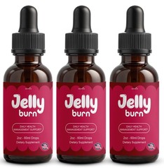 (3 Pack) Jelly Burn Advanced Weight Management Drops, JellyBurn Drops