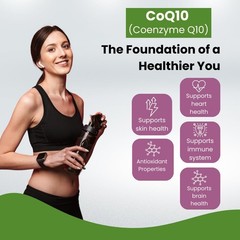 CoQ10 200mg with Vitamin E Heart Energy Antioxidant Caps