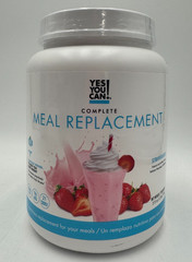 Yes You Can! Complete Meal Replacement Powder Strawberry 1.72 lbs, EXP: 8/27