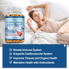 CoQ10 400mg – Ubiquinone High Absorption Coenzyme,Heart Health High Absorption