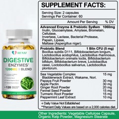 2×120pc Enzyme Matrix Capsules – Bloating Relief & Nutrient Absorption Amplifier
