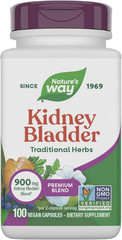 Kidney Bladder Premium Blend, Traditional Herbs Supplement, 900 Mg per 2-Capsule