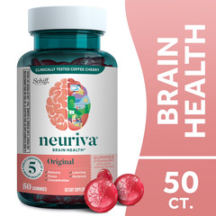 Neuriva Brain Performance Original Strawberry 50 Gummies Exp 09/2026 + NEW