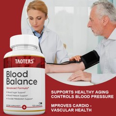 Blood Balance Advanced Formula Cholesterol Blood Sugar Lower Support Supplement