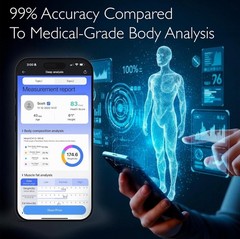 The Body Pod Smart Scale 8-Electrode Body Fat Health Scale New Sealed
