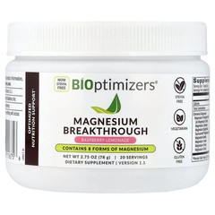 2 X BIOptimizers, Magnesium Breakthrough, Raspberry-Lemonade, 2.75 oz (78 g)