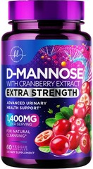 Organic D Mannose 1300mg per Serving Supplements – Extra Strength D-Mannose C…