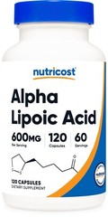 Nutricost Alpha Lipoic Acid 600mg Per Serving 120 Caps, 60 Servings