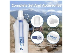 Water Bottle Filter Container BPA Free Outdoor Filtered Water Bag for Camping ..