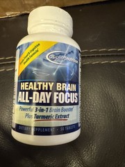 Healthy Brain All-Day Focus – 50 Tablets – Powerful 3-in-1 Brain Booster 4/2025+