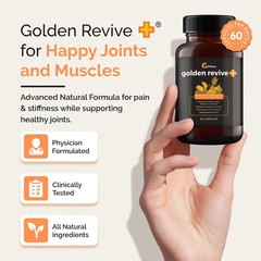 UpWellness Golden Revive + Joint Support Supplement 60 Count (Pack of 1)
