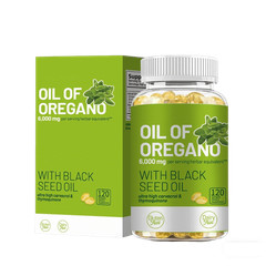 2 in 1 Oil of Oregano & Black Seed Softgels Count features Carvacrol,Immune Supp
