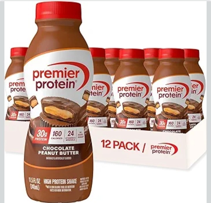Premier Protein Shake Chocolate Peanut Butter 11.5 fl oz (12 Pack) Exp. 08/26/27