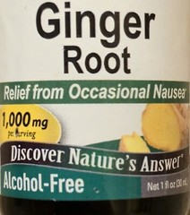 Nature’s Answer GINGER ROOT EXTRACT 1 fl. oz 1000mg ( 30 Servings ) FREE SHIP!
