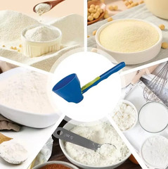 Adjustable Powder Scoop Funnel No Spill Supplement Bottle Filler Tool 2in1
